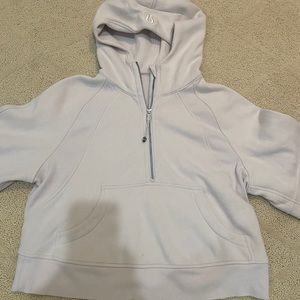 Lululemon scuba oversized half zip hoodie, size xs/s, color: bone (off white)